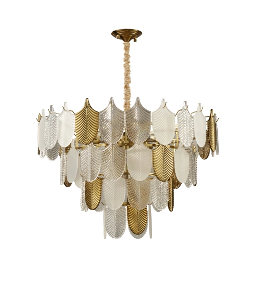 Lampa wisząca SECRET biało złota 80 cm