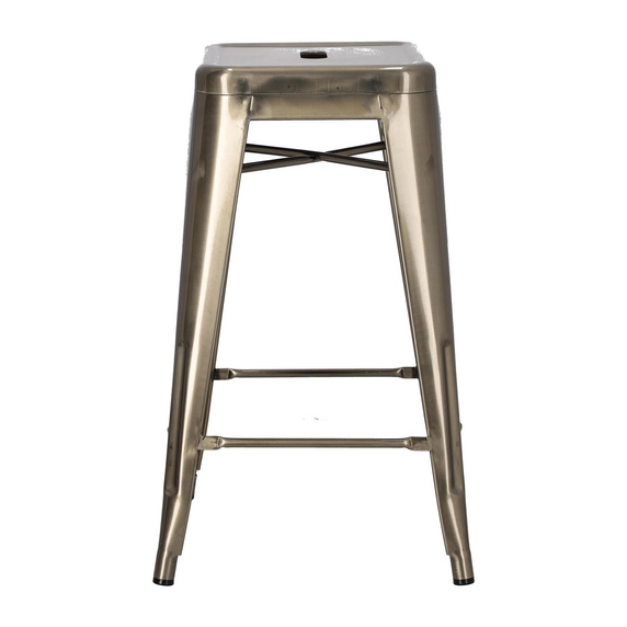 Hoker Paris 66cm metaliczny inspirowany   Tolix