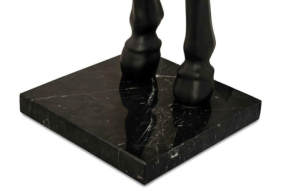 Lampa podłogowa KOŃ HORSE STAND S czarna - włókno szklane