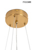 MOOSEE lampa wisząca FLORA 80 PP złota
