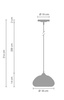 Lampa wisząca VICTORY GLOW S srebrna17 cm