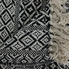 Narzuta na łóżko Etniczna 120x150cm  czarno-biała