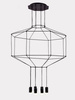 Lampa wisząca LINEA-8 czarna 80 cm