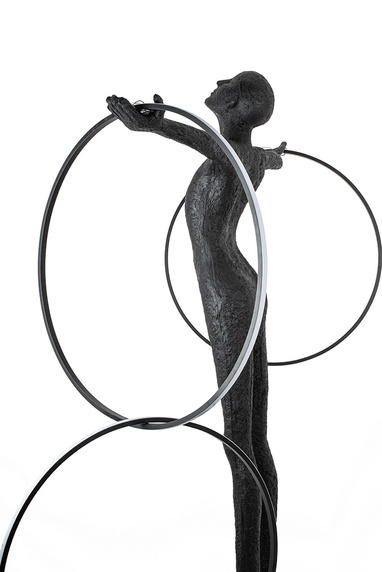 MOOSEE lampa podłogowa HUMAN CIRCULO włókno szklane