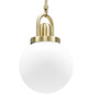 Lampa wisząca PEARL złota 20 cm - klasyczna lampa sufitowa  do salonu
