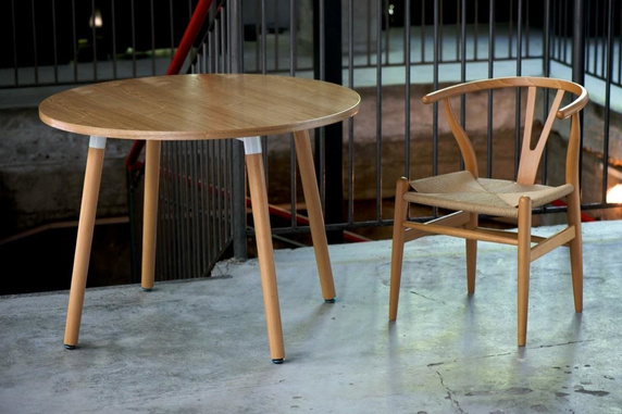 Krzesło Wicker Naturalne Naturalne inspi rowane Wishbone