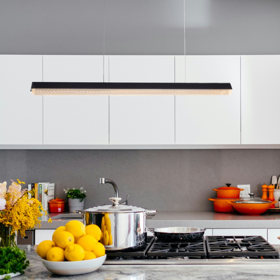 Lampa wisząca LED ANABELLA czarna 120 cm - nowoczesna do salonu, jadalni i biura