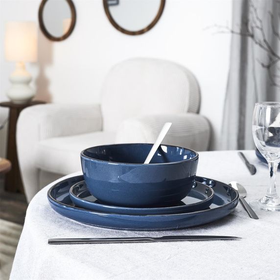 Zestaw obiadowy Temp na 4 osoby           niebieski