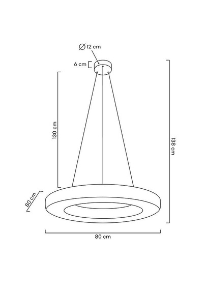 MOOSEE lampa wisząca ALLISIA 80 złota