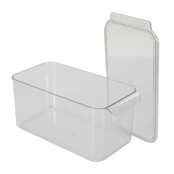 Pojemnik potrójny do przechowywania   w lodówce szary