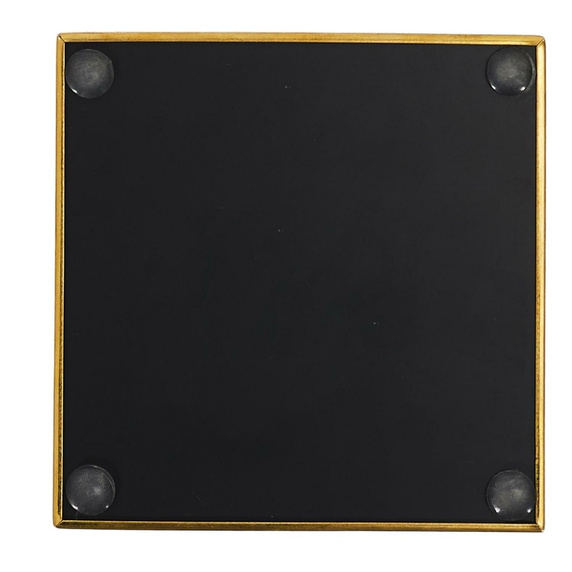 Podstawka lustrzana kwadratowa złota