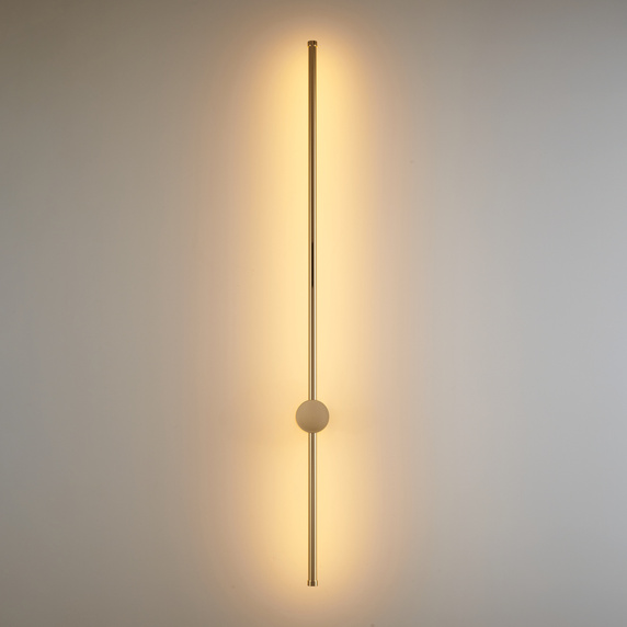 Lampa ścienna SPARO LED złoty połysk 100 cm