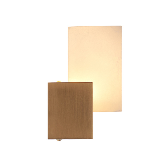 Lampa ścienna CUBO LED złota 18 cm