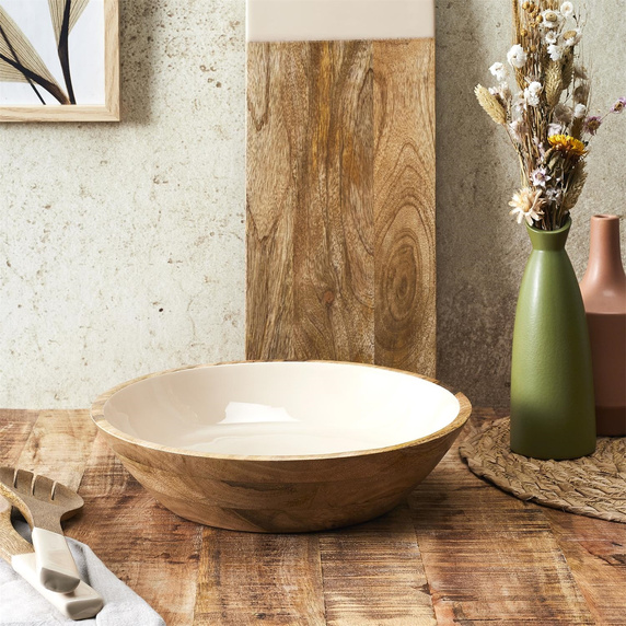 Miska Dune 33 cm z drewna mango