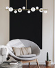 Lampa wisząca MILKY DROP złota 120 cm