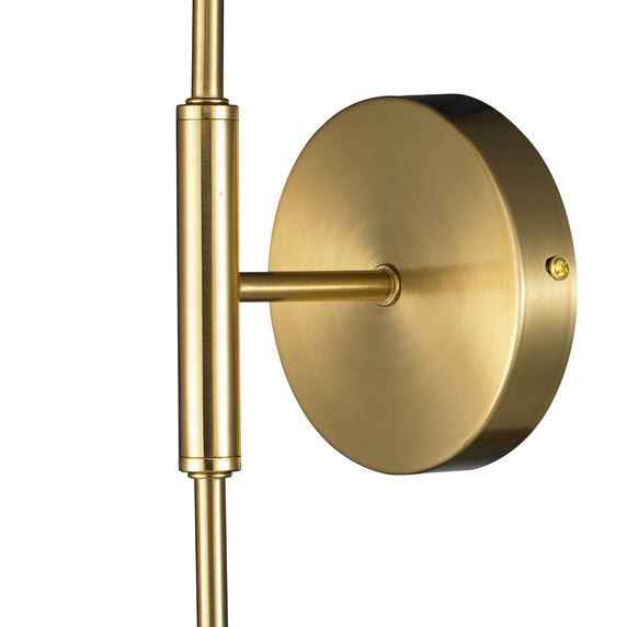 Kinkiet ścienny MIKA-1, 70 cm  - biało-złoty, metalowy, do wnętrz nowoczesnych