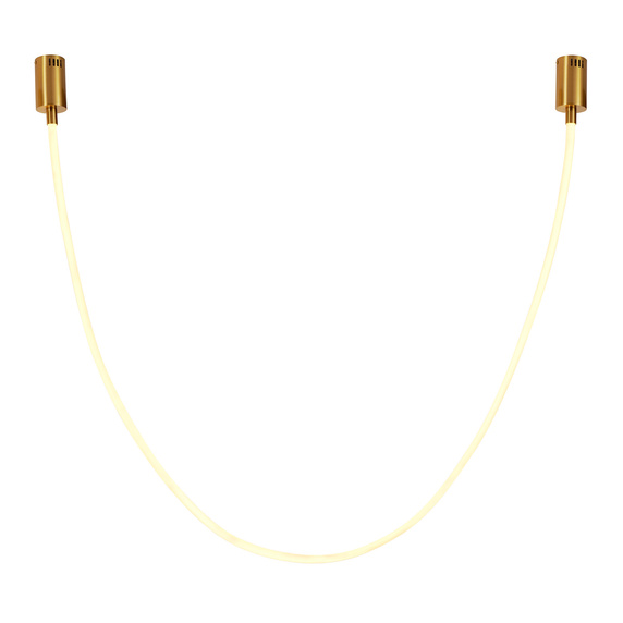Lampa wisząca SNAKE LED wąż ledowy złota 300 cm