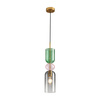 Lampa wisząca PASTELLO GREEN szklana kolorowa 11 cm