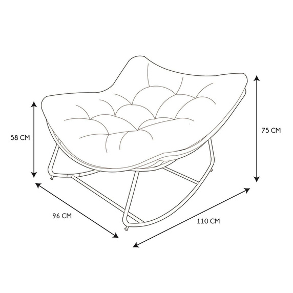 Fotel Odin baranek kremowy