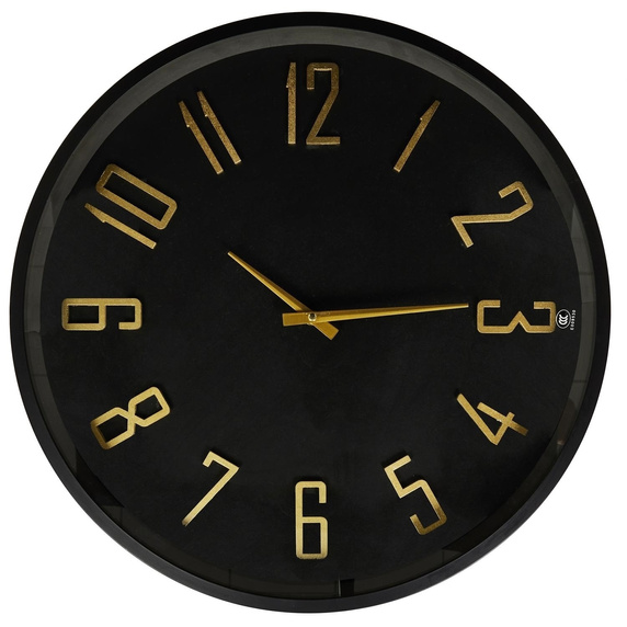 Stolik kawowy Telis czarny z zegarem