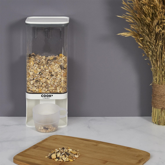 Dozownik na produkty sypkie z miseczką    1,5L