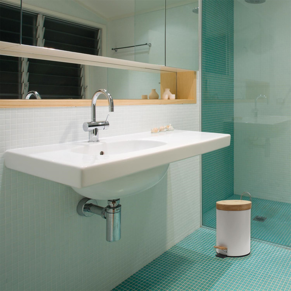 Zestaw 2 koszy na śmieci białe