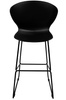Krzesło barowe ALI czarny - polipropylen, metal