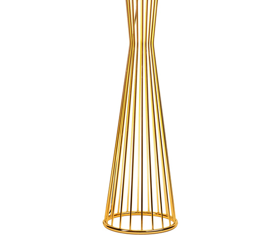Lampa podłogowa FILO-1 czarno-złota, metalowa, E27, 145 cm