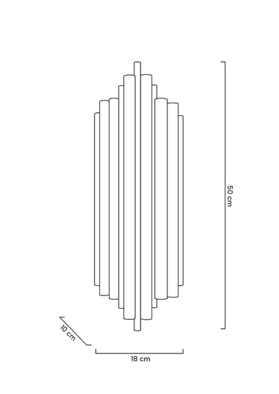 MOOSEE lampa ścienna HARMONIC BLACK czarna