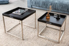 INVICTA zestaw stolików ELEMENTS 2er czarne