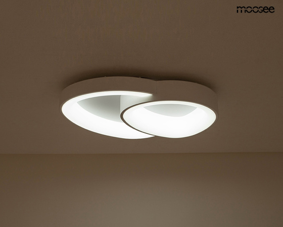 MOOSEE lampa sufitowa / plafon CELLS 2 biała