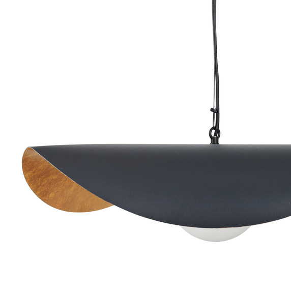 Lampa wisząca ENZO czarno złota kula 60 cm