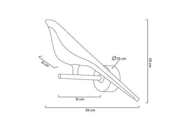 MOOSEE lampa ścienna BIRD złota