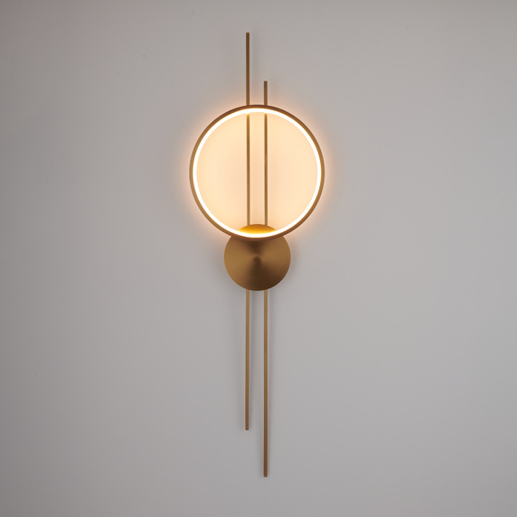 Lampa ścienna ECLIPTICA LED złota 100 cm