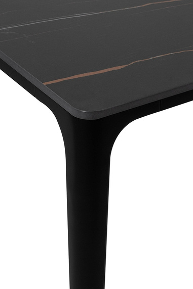 Stół SLIM 240x100 czarny - ceramiczny marmur, aluminium