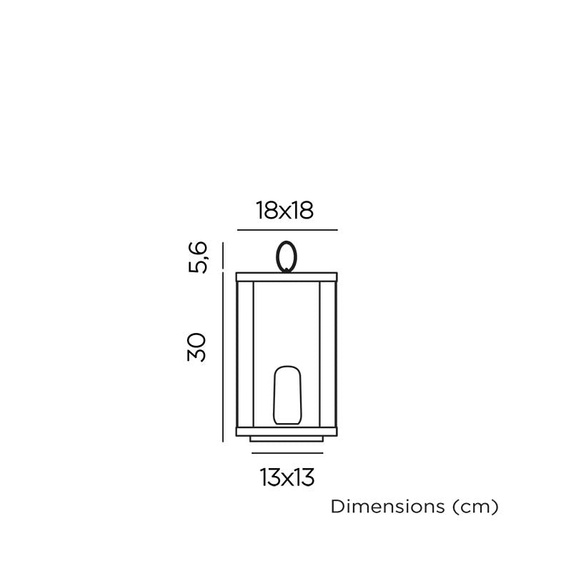 NEW GARDEN lampa dekoracyjna SIROCO 30 BATTERY IN&OUT