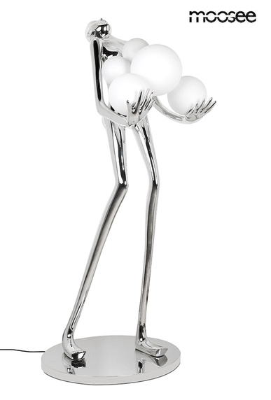 MOOSEE lampa podłogowa HUMAN SILVER PREMIUM