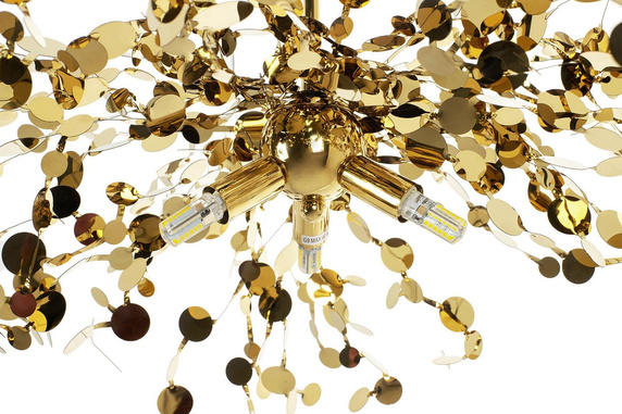 MOOSEE lampa wisząca MONETE SINGLE złota