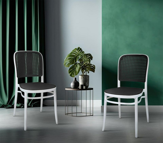 Krzesło WICKY szare - polipropylen