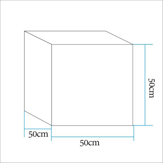 Lampa ogrodowa kostka CUBIC XL LED RGBW 16 kolorów 50 cm