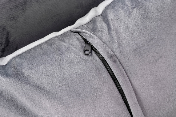 Fotel CHLOE VELVET ciemny szary - metal,  welur