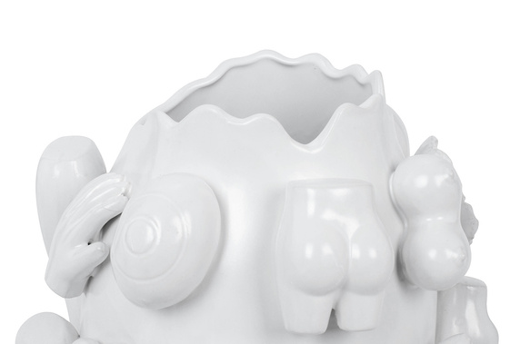KARE wazon dekoracyjny BODY PARTS 37 cm biały