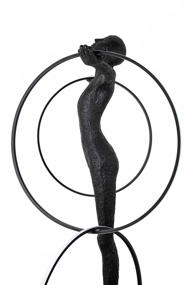 MOOSEE lampa podłogowa HUMAN CIRCULO włókno szklane