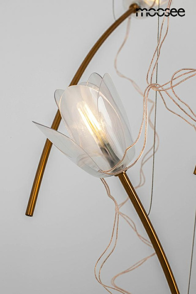 MOOSEE lampa wisząca TULIPPE 14 LINE złota
