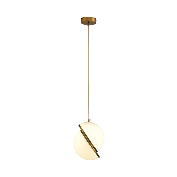 Lampa wisząca ORBITA biało-złota 20 cm - nowoczesny design