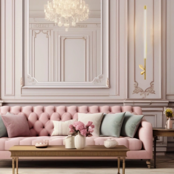 Lampa ścienna LED FLORENCE złota 86 cm - nowoczesny kinkiet dekoracyjny