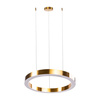 Lampa wisząca CIRCLE 60+60 LED mosiądz na 1 podsufitce