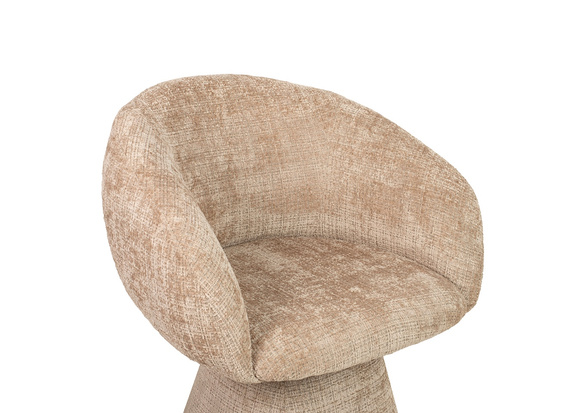 MaMaison krzesło obrotowe PEDRA beżowe