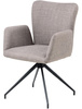 Krzesło Laura z podłokietnikami szary     jasny