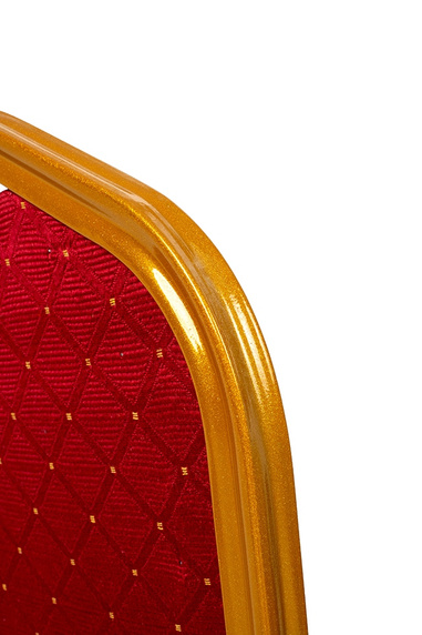 Krzesło bankietowe / konferencyjne HEROS  czerwone / złote